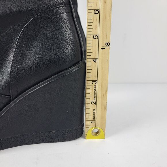 Zodiac Iggy Womens Wedge Tall Knee High Boots Side Zip Black size 8M - Picture 3 of 16